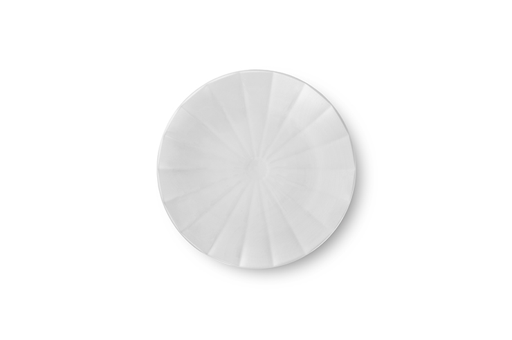 Frokosttallerkenen på 22 cm fra Hvid Facet